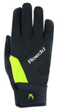 Roeckl Reichenthal 2 Jr. Kinder Winter Fahrrad Handschuhe lang schwarz/gelb 2027
