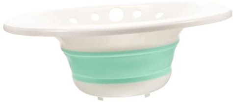 WOONEKY Bassin Bidet Pliable Pour Bain De Siège Intime Adapté Femmes Enceintes Et Personnes Âgées Bassine Et Compacte Pour Toilette Standard Gain De Place Salle De Bain Usage Pratique
