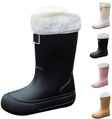Stivali Pioggia Donna Stivali Di Gomma Antipioggia Boots Rain Comode Stivali Da Pioggia Da Donna Eleganti Stivali Da Giardino Pioggia Stivaletto Pvc Per Giardinaggio E Pesca Black Friday 2024
