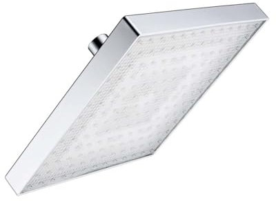 LfrXtra Actualizaciones Cabezal Ducha LED ABS Cambio Color Cuadrado 8 Pulgadas con Temperatura del Agua LED Moderna para Baño Moderno