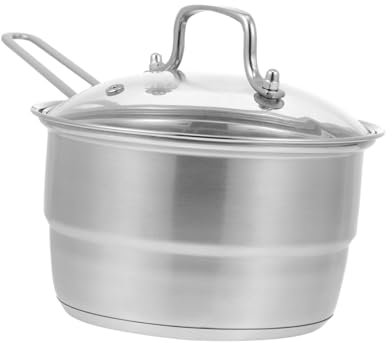 Warmhm Edelstahl Milchkochtopf Mit Langem Griff Kleiner Haushaltsmilchtopf Für Instantnudeln Babynahrung Soßen Und Desserts Robuste Einteilige Fertigung Bequem Greifbar Direkt Grill Herdg