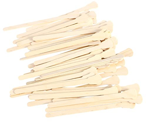 TOPPERFUN 200pezzi Spatole in Legno per Ceratura Estremità Arrotondate Monouso per Cera Calda e Strisce Uso Professionale e Domestico