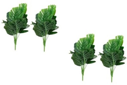 Amosfun 2 Ensembles Décoration Plante Artificielle Monstera Tropicales Simulées pour Maison Et Événements 2 Pièces * 2