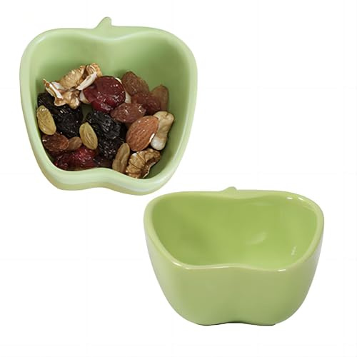 Cream Brulee Bowls Apple Mould, 120Ml, Souffle Molds, Souffle Molds Oven Fest, Cream Brulee Set, Ragout Fin Bowls, Spice Meat Bowls,Green,8 pcs