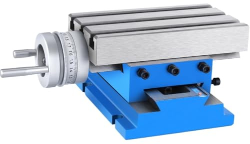 Lathe Machine, Milling Working Table 7.3 X 4 Inch Worktable Compound Slide Table for All Drill Stands Bench Drilling Milling Machine