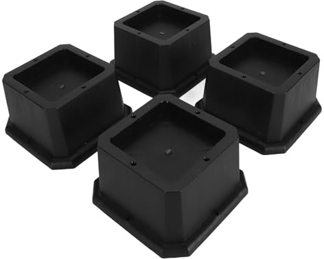 Alzate per letto da 4 pezzi, Gamba per sedia in gomma resistente da 2,8 pollici, Alzate per mobili per letto Scrivania Tavolo Divano Divano, Alzate per letto di grandi dimensioni (Estilo 2)
