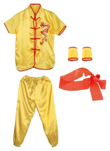 PciDinFo Ensemble de Vêtements et Costumes Traditionnels Chinois de Wushu pour Adultes et Enfants (Unisexe)