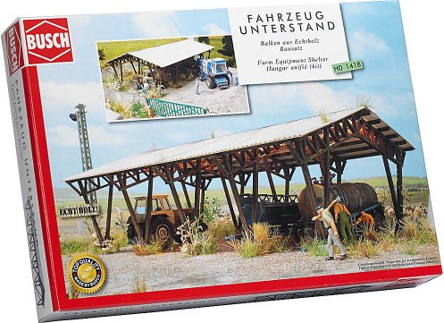 BUSCH 1418 - Fahrzeug-Unterstand