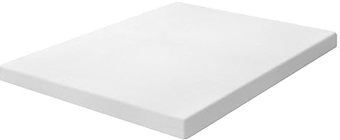 Topper Cover and Classic Contour Pillow and Cal-King 4 Inch Thick 3 Pound Density Visco Elastic Memory Foam Mattress Bed Topper Made in The USA