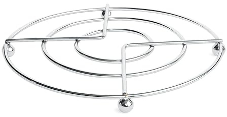 TOPFUNTERSETZER Chrom Ø17cm rund Metall Topfgitter Topf Untersetzer Unterlage 99