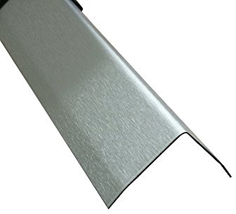 Eckschutz Edelstahl 3-fach Winkelblech geschliffen Eckleiste 1 Meter lang (30 x 30 x 1,5 mm)