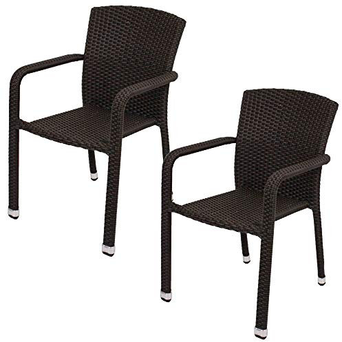 Harms 970301-2 Gartenstühle Getafe 2St Coffee