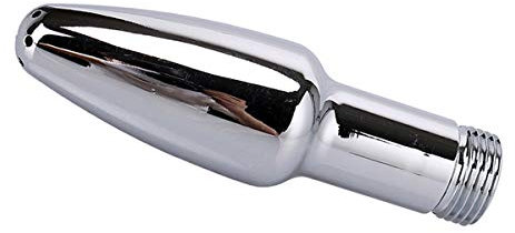 Clean Duschkopf Metall Klistier Dusche Bewässerungssystem Doppelpunkt Aluminium Duschreinigungssystem Badreiniger (Silber)