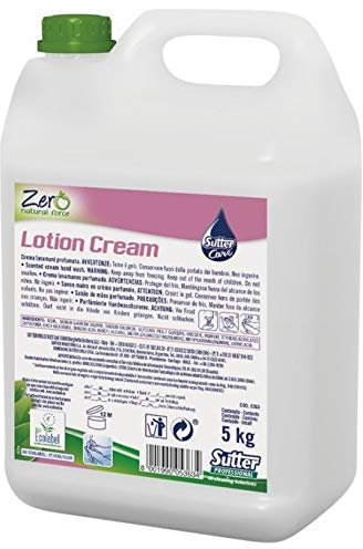 Deter Center Sutter Zero Lotion Cream Sapone lavamani Naturale in Crema Certificazione Ecologica Ecolabel - Cartone 4 taniche da kg.5