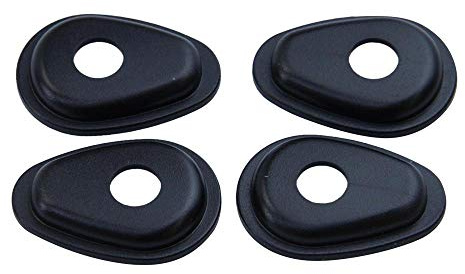 Citomerx Blinkeradapterplatten Adapterplatten klein schwarz Blinker LED Halogen Motorrad kompatibel mit Yamaha