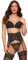 Ann Summers Sexy Lace Planet Plunge Bra for Women with Underwire Padded Cups and a Charm Detail - Push up Bra - Removable Pads - Every Day Bra - Black 38G