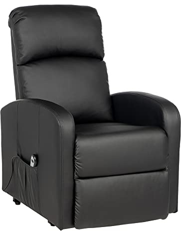 Gremium Poltrona Relax Elettrica Con Sistema Alzapersona, Reclinabile a Letto E Seduta Ergonomica In Tessuto Per Arredo Salotto, Soggiorno e Ufficio