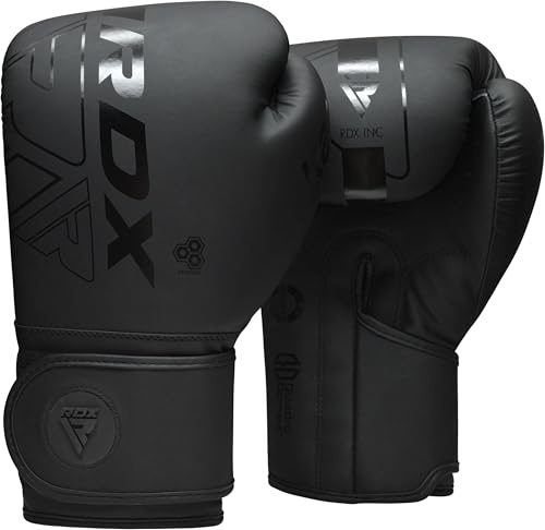 RDX Kinder Boxhandschuhe für Muay Thai Kickboxen Sparring, Maya Hide Leder Kara Junior Boxing Gloves, Sandsack Boxsack Punchinghandschuhe, Kickboxhandschuhe MMA Kampfsport 6oz 8oz