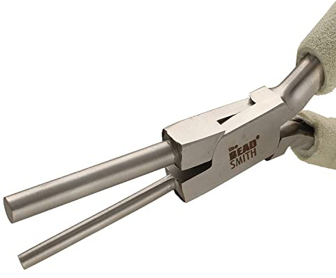 The Beadsmith Bügel Making Pliers - Wire Elements Series - 178 mm, 3,5 mm & 5,5 mm Backen - Wickeldraht zum Erstellen von Bügeln, Filagree, Schlaufen & Biegeringe - Werkzeug für die Schmuckherstellung