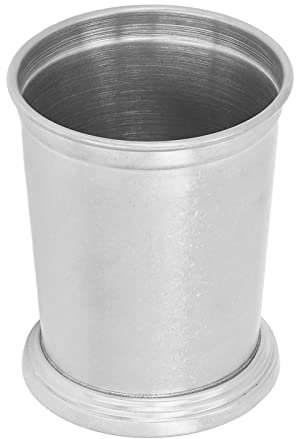Tasses en Acier Inoxydable Menthe Julep Tasses Verres à Cocktail en métal Gobelet à Eau sans poignée pour Bartending Party Supplie(Argent)
