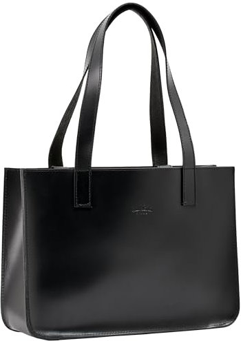 Gusti Shopper Leder Agatha S - Kompakte Ledertasche für Uni & Büro - Eleganter kleiner Leder Shopper Damen mit stabilem Trageriemen