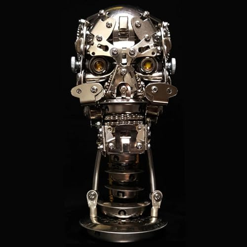 Metalkitor 3D-Metall-Puzzles für Erwachsene, Skelett-Modellbausatz – Steampunk DIY Ornament Schädel – Montage Handwerk Gehirn Teaser – perfekte Raumdekoration und Geschenkwahl, 240+ Teile