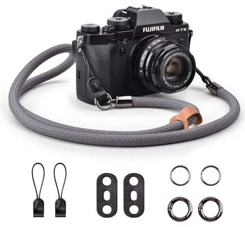 VOVMOEYA Sangle Appareil Photo,Bandoulière Appareil Photo en Corde Courroie Appareil Photo Dragonne Appareil Photo Sangle de Cou pour Appareil Photo