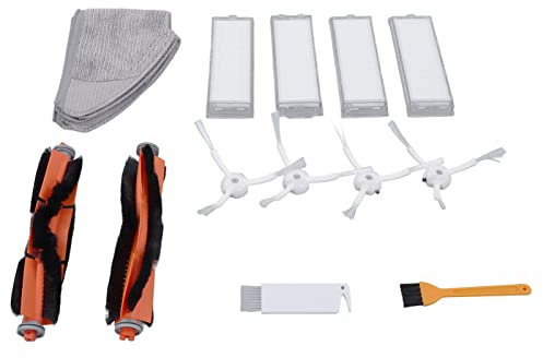 Wakects Filter Mop Brush Kit, Improves Efficiency,Captures Fine Particles,Sweeper Accessories with ABS Material for Mi Robot Vacuum Mop 2 Lite 2 Pro MJSTL MJST1S