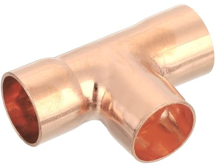 QUARKZMAN 1 Stück 18mm Kupferrohr Bogen, Pressfitting Kupfer mit Dichtungen für Trinkwasser und Gasleitungen