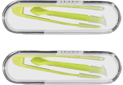 MYSUNBAR Contact Lens Set: 2 x Tweezers, Teat, Silicone Remover and Case - Support for Inserting and Removing Contact Lenses, multicoloured, Pocket organiser
