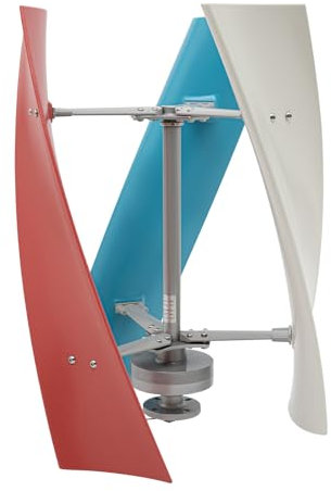 12V Windgenerator Dreiphasiger Vertikale Windturbine Windkraftanlage Regler Windrad Windkraftgenerator 3 Klingen Turbine mit Steuergerät Windkraftanlagengenerator