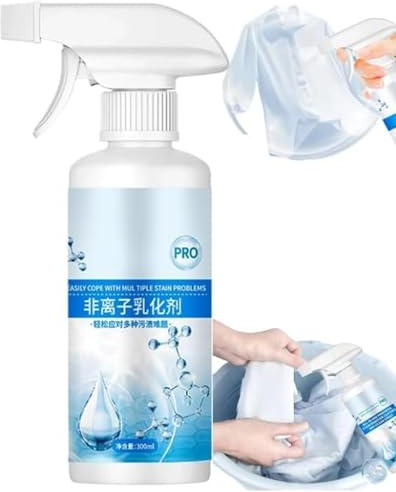 Leistungsstarke Fleckenentferner Kleidung Dry-Clean Spray, Aktiver Enzym-Wäschefleckentferner, 300ml Aktiv Fleckenentfernerspray, Effektiver Aktiv-Enzym Fleckenentferner für Kleidung
