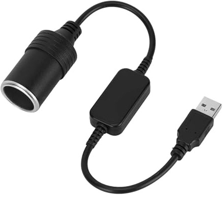 TKSE Adapter Zigarettenanzunder 12V Adapter Auf USB, Stecker auf Buchse 5V auf 12V Zigarettenanzunder Konverter Stecker für Auto Feuerzeuge Fahren Recorder