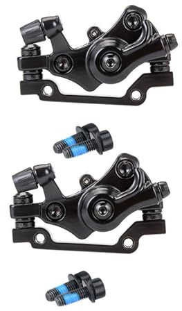 WOONEKY 2sets Aluminum Alloy Disc Brake for Mountain Bike Mechanical Caliper Easy Installation Strong Braking Force Fit for Road Cycling