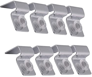 GRIRIW 6mm Aquarium Abdeckung Unterstützung Clips 8 Stücke Edelstahl Fisch Tank Abdeckung Halterung Für Glas Deckel
