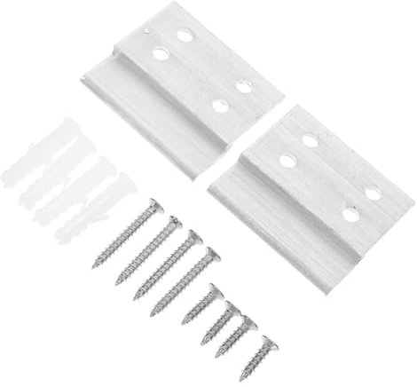 VILLFUL 2 Pcs Support en Z Matériel Suspendre de Miroir Support de Taquet Français Crochet Mural pour Tableaux et Miroirs