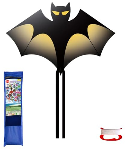 Wapasezyar Drachen für Kinder, Fledermaus Drachen Flugdrachen für Kinder und Erwachsene, Stranddrachen Flugspielzeug für Outdoor für Mädchen Jungen ab 3 Jahre, Einfach zu Fliegen