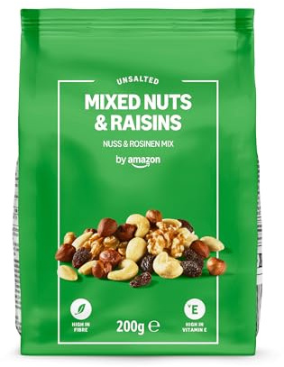 by Amazon Mezcla de Frutos Secos y Uvas Pasas - 200g