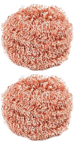 Opilroyn Estropajo De Cobre para Limpieza - Cepillo De Cobre para Cocina Sin Rayaduras,Accesorios De Cocina, Almohadillas Fregona No Abrasivas para Placa Y Horno
