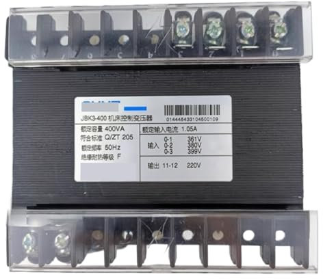 IndusTradCorp Transformador de Control JBK3-400VA, Entrada 380 V, Salida 220 V, Transformador de Potencia de Control