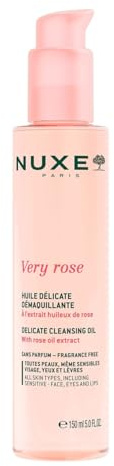 NUXE – Huile Visage et Yeux Apaisante, Nettoyage Doux Waterproof, Texture Légère (150ml) - Le Lot De 2