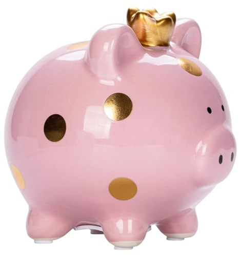 Salvadanaio per bambini, porcellino salvadanaio Pig Money Coin Bank, indistruttibile per bambini, grande carino salvadanaio portafortuna per matrimonio, Natale, Halloween, regalo di compleanno