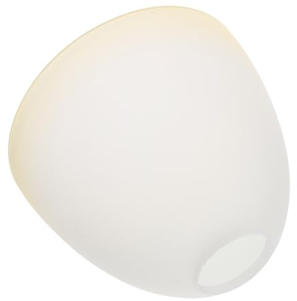 Lampenschirm aus Milchglas als Ersatz für Wand und Tischleuchten | Glas, Sanfte Lichtstreuung und Stabile Ausführung, Geeignet für Schlafzimmer und Wohnzimmer, Gelb