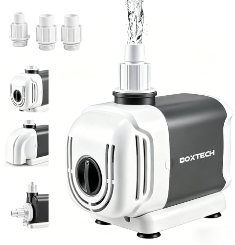 Boxtech Aquarium Wasserpumpe 45W 2500L/h | Tauchpumpe,Durchflussregulierung,Reiner Kupfermotor, Keramikwelle,Für große Aquarien & Teiche