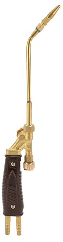 Marhynchus Oxy-Acetylen-Brenner-Set, Messing-Schweißbrenner mit Verstellbarem Handrad und 5 Düsen für die Metallbearbeitung, Perfekt Zum Schweißen von Stahlplatten und Gusseisen