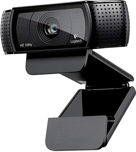 Logitech C920 Webcam (1920 x 1080 pixels, 1080p, 720p, H.264, USB 2.0, Nero, Clip)