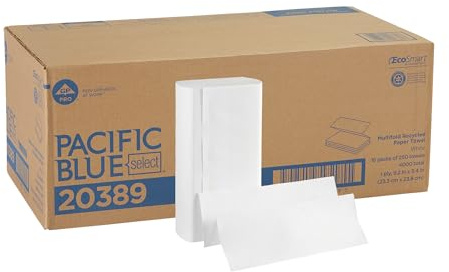 Georgia-Pacific Pacific Blue Select Multifold Paper Towels by GP PRO (Georgia-Pacific), 20389, 250 Paper Towels Per Pack, 16 Packs Per Case