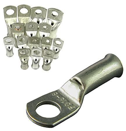 4 x Crimp or Solder Battery Lug Terminals for a 120mm² Cable with 10mm Bolt Hole