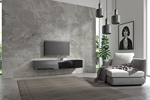 Wuun® TV-Lowboard Somero I 100cm bis 360cm I TV-Schrank & Hängeschrank für Wohnzimmer I Verschiedene Varianten