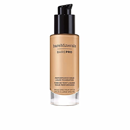 bareMinerals Mínerals BAREPRO Performance Wear Liquid SPF 20 Foundation, Butterscotch 15.5, 30 ml